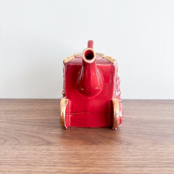 Cinderella Carriage Teapot with Gold Gilding, Ellgreave Pottery Co, 1941-1952 - Picture 3 of 10